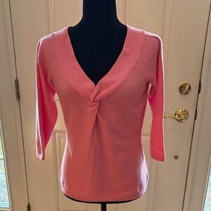 INC Women's Pink Cashmere Sweater